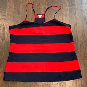 J. CREW Tank Top Red and Blue stripes